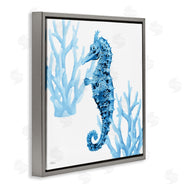 Cat Thurman Designs | Blue Tone Seahorse & Coral