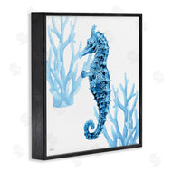 Cat Thurman Designs | Blue Tone Seahorse & Coral