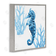 Cat Thurman Designs | Blue Tone Seahorse & Coral
