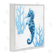 Cat Thurman Designs | Blue Tone Seahorse & Coral