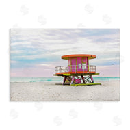 Seven Trees Design | Lifeguard Hut with Pastel Sky