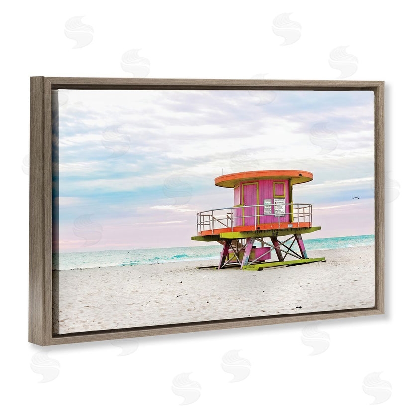Seven Trees Design | Lifeguard Hut with Pastel Sky