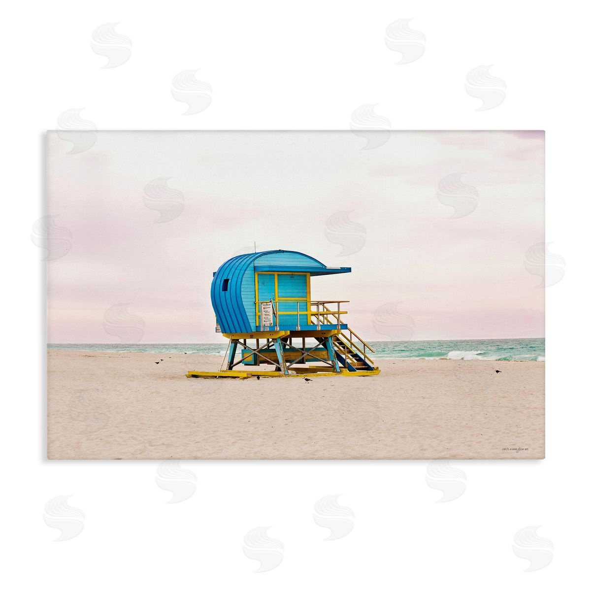 Summer Lifeguard Cabin Canvas Wall Art, Home Decor by Seven Trees Design
