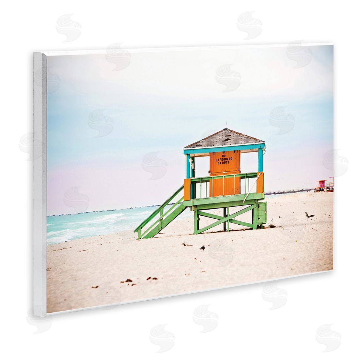 No Lifeguard On Duty Wood Plaque Wall Art, Home Decor by Seven Trees Design