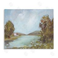 Amanda Hilburn | Distant Cottage Across River