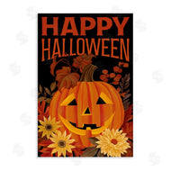 Cat Thurman Designs | Happy Halloween Floral Pumpkin