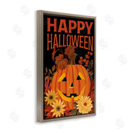 Cat Thurman Designs | Happy Halloween Floral Pumpkin