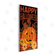 Cat Thurman Designs | Happy Halloween Floral Pumpkin