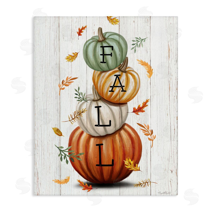 Elizabeth Tyndall | Falling Leaves & Pumpkin Stack