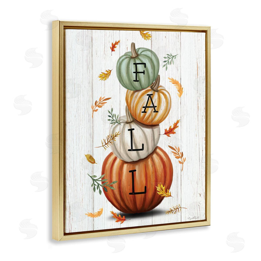 Elizabeth Tyndall | Falling Leaves & Pumpkin Stack