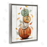 Elizabeth Tyndall | Falling Leaves & Pumpkin Stack