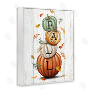 Elizabeth Tyndall | Falling Leaves & Pumpkin Stack