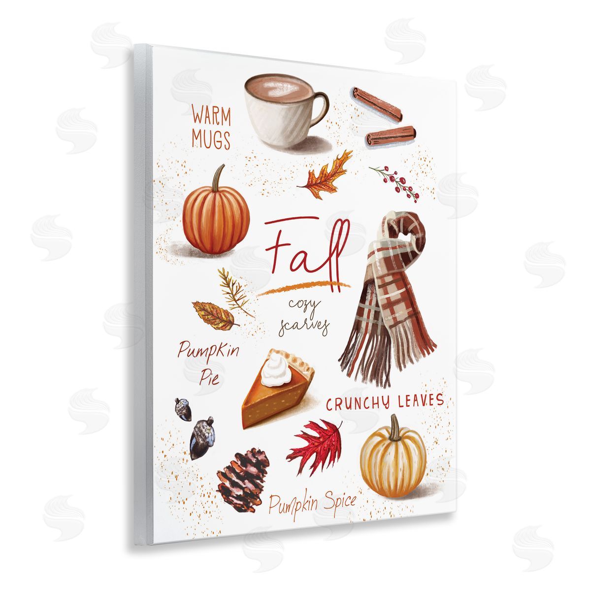 Favorite Autumn Things Wood Plaque Wall Art, Home Decor by Elizabeth Tyndall