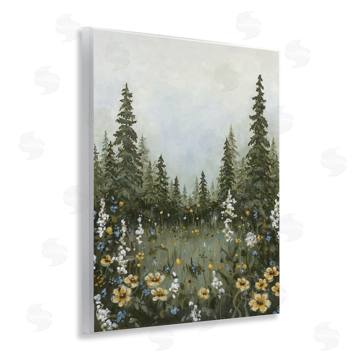 Forest Meadow Clearing Wood Plaque Wall Art, Home Decor by Hollihocks Art