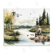 Nicole DeCamp | Fishing by River Landscape