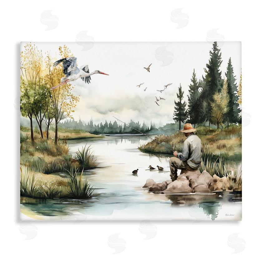 Nicole DeCamp | Fishing by River Landscape