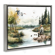 Nicole DeCamp | Fishing by River Landscape