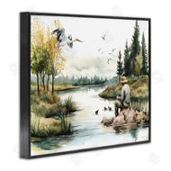 Nicole DeCamp | Fishing by River Landscape