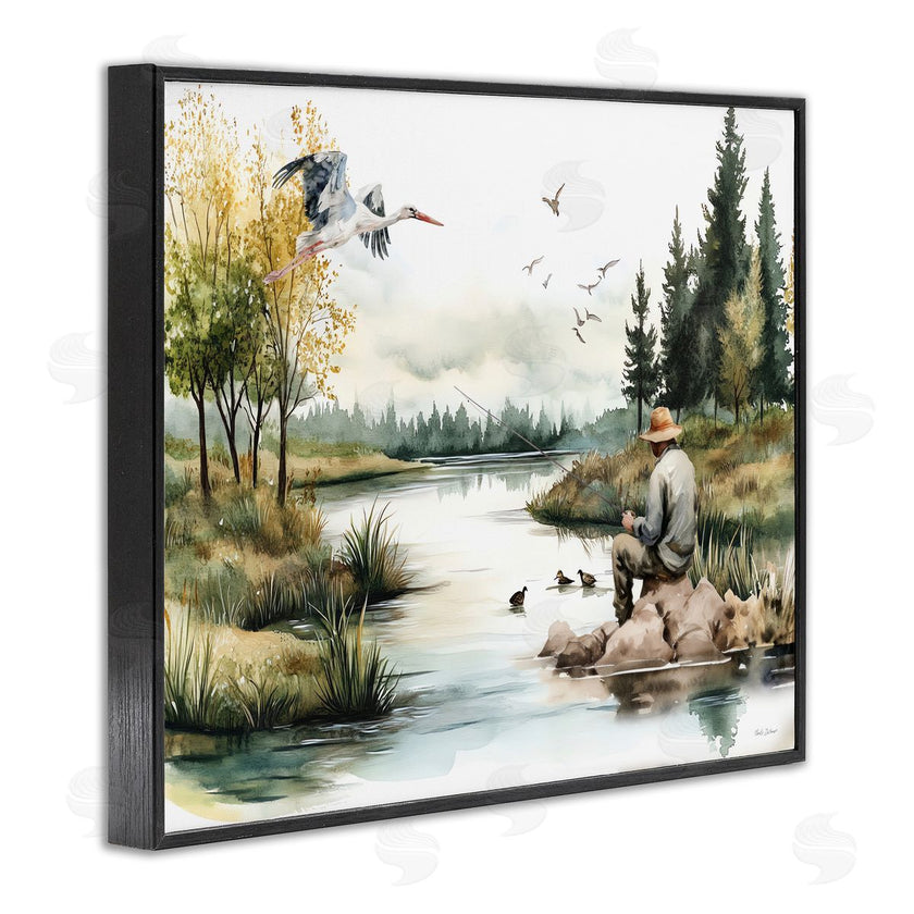 Nicole DeCamp | Fishing by River Landscape
