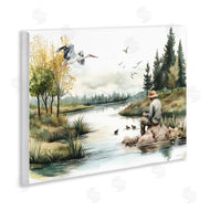 Nicole DeCamp | Fishing by River Landscape