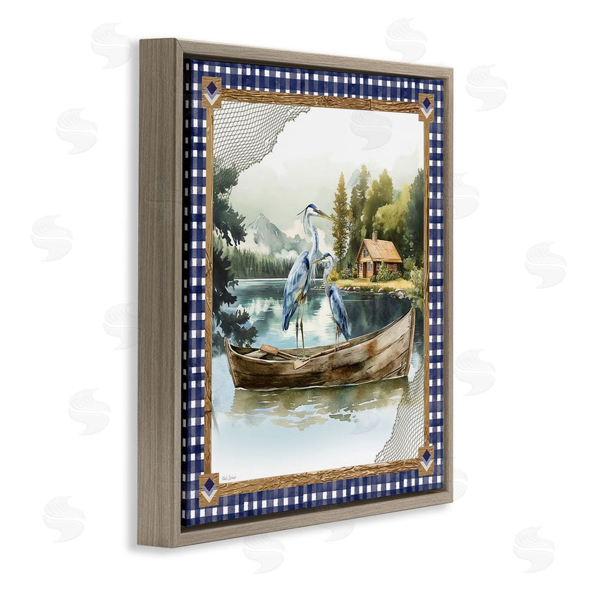 Nicole DeCamp | Herons on Boat with Tartan