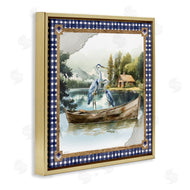 Nicole DeCamp | Herons on Boat with Tartan