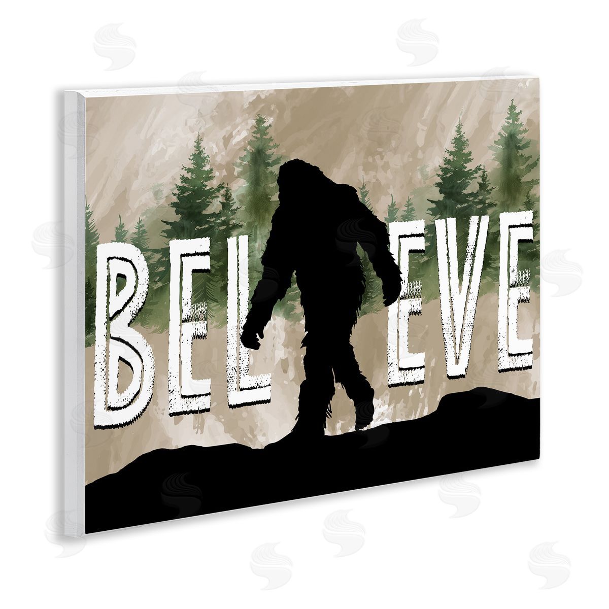 Believe Rustic Mythical Creature Wood Plaque Wall Art, Home Decor by Nicole DeCamp