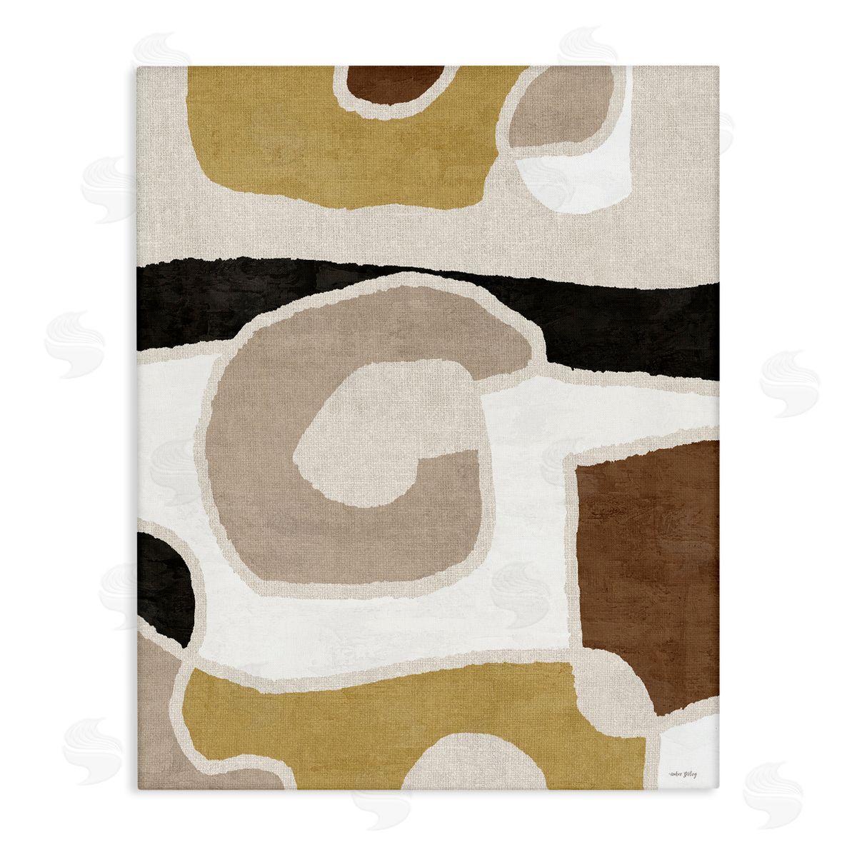 Earthy Boho Geometrics Canvas Wall Art, Home Decor by Amber Sterling