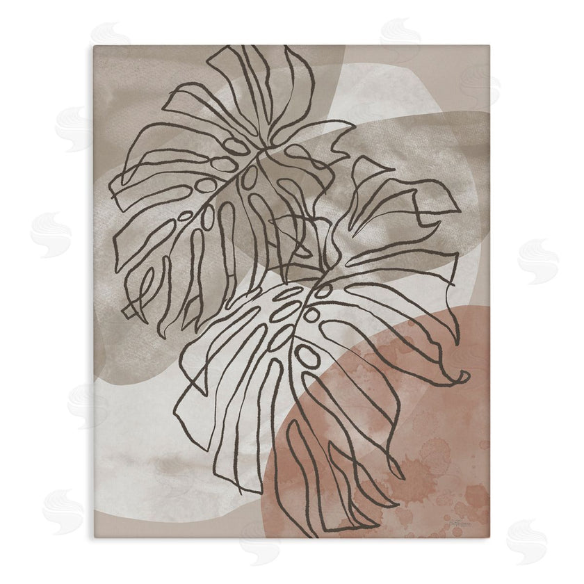 Cat Thurman Designs | Leaf Outlines in Earth Tones