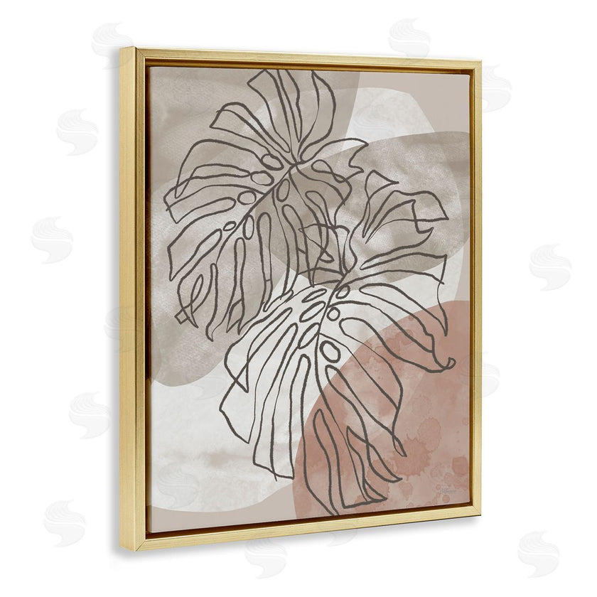 Cat Thurman Designs | Leaf Outlines in Earth Tones