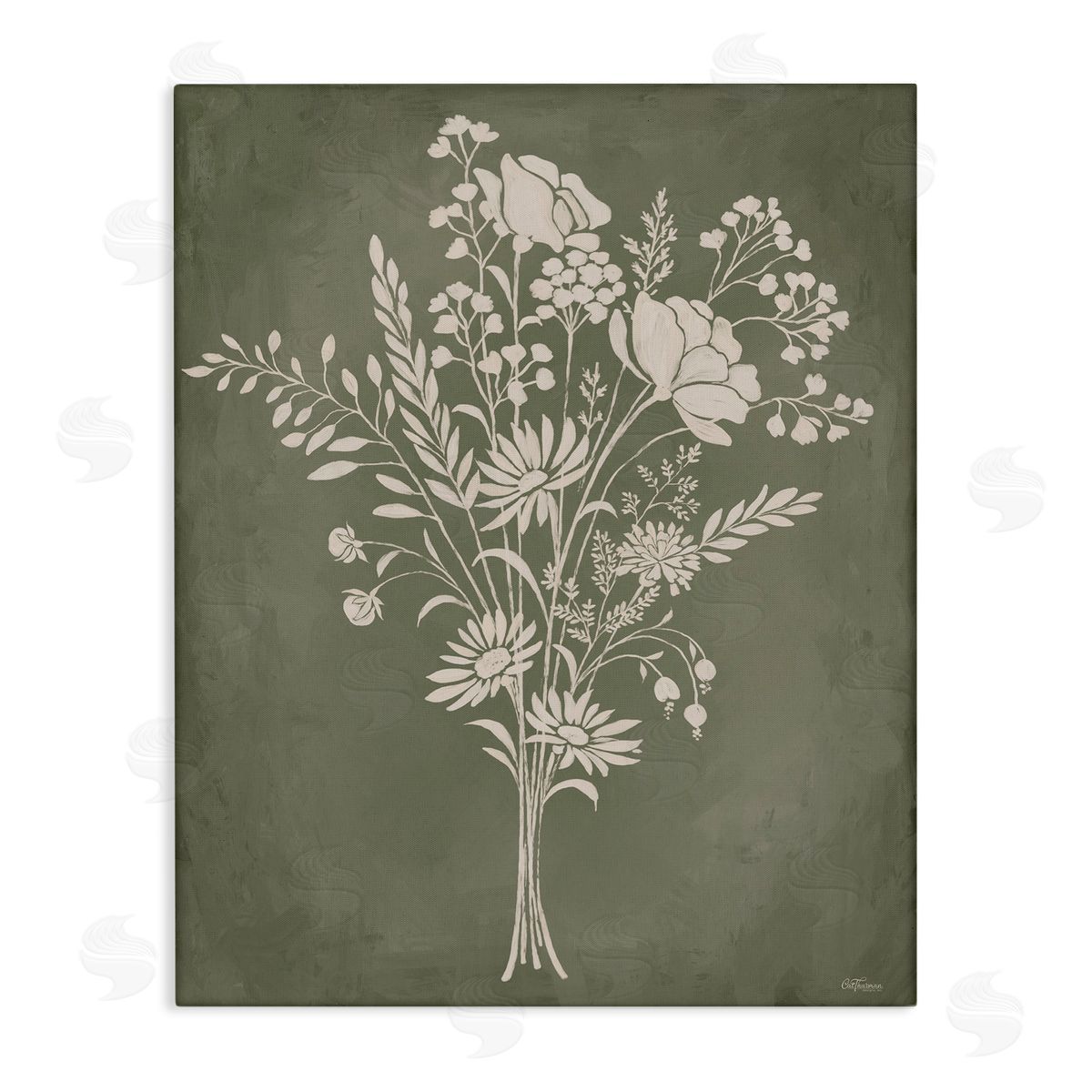 Wildflower Impression Bundle Canvas Wall Art, Home Decor by Cat Thurman Designs