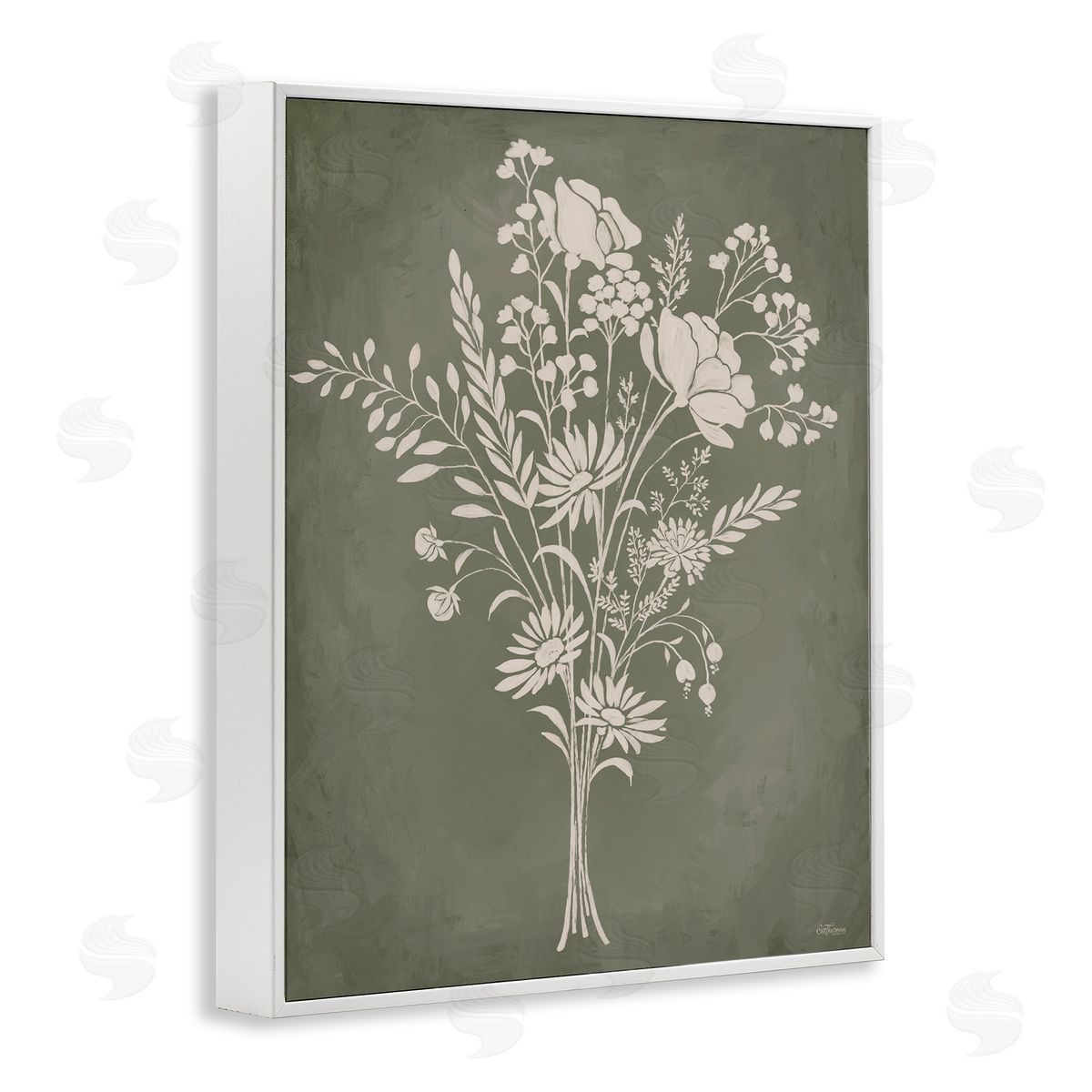Wildflower Impression Bundle White Frame Print Wall Art, Home Decor by Cat Thurman Designs