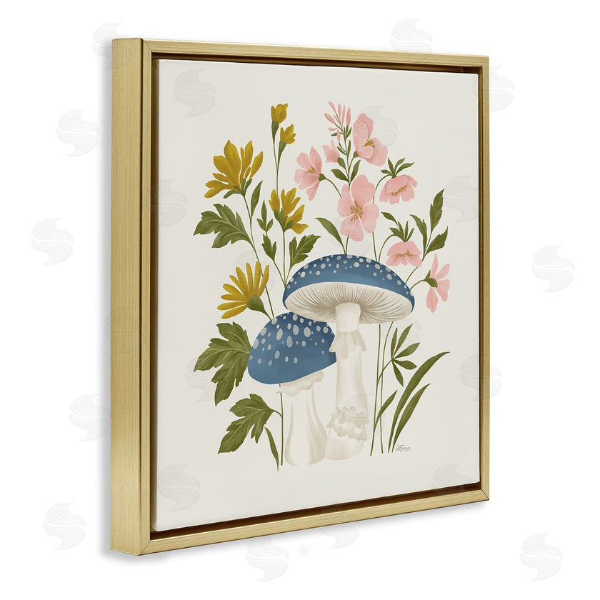 Cat Thurman Designs | Blue Mushrooms & Wildflowers
