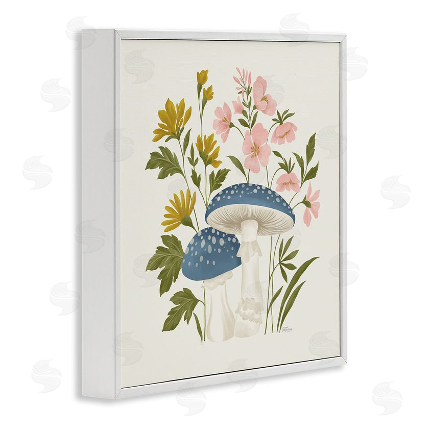 Cat Thurman Designs | Blue Mushrooms & Wildflowers