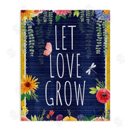 Nicole DeCamp | Let Love Grow Floral Border