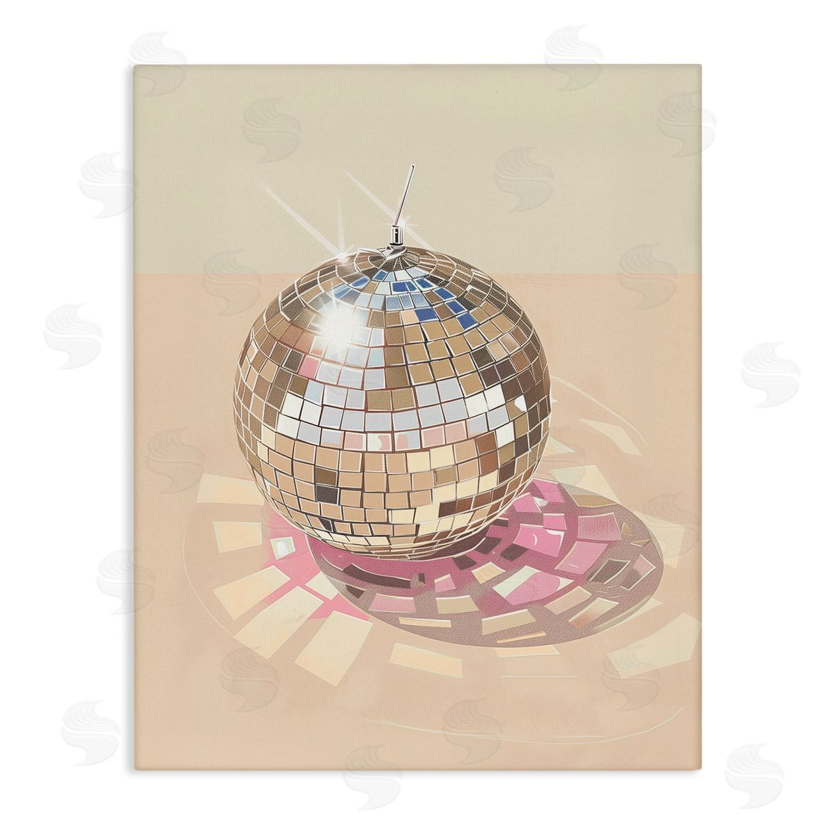 Dazzling Disco Ball Refraction Canvas Wall Art, Home Decor by Arlington Prints