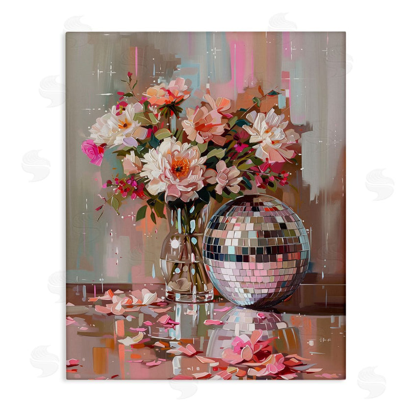 Arlington Prints | Disco Ball & Flowers Still Life