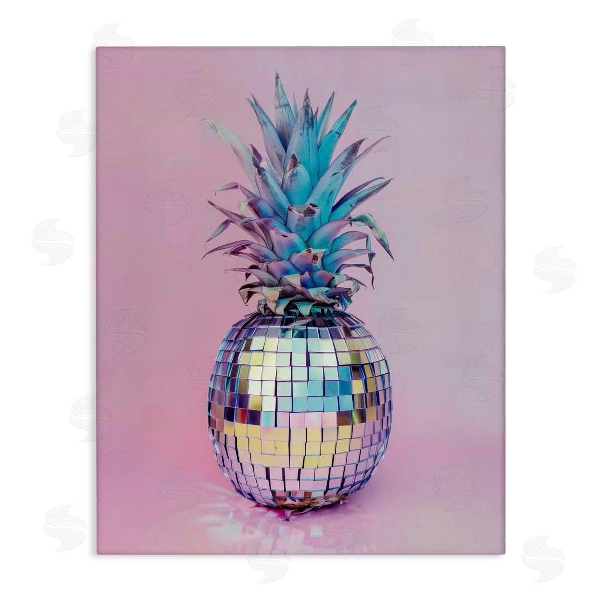 Dazzling Disco Ball Pineapple Canvas Wall Art, Home Decor by Arlington Prints