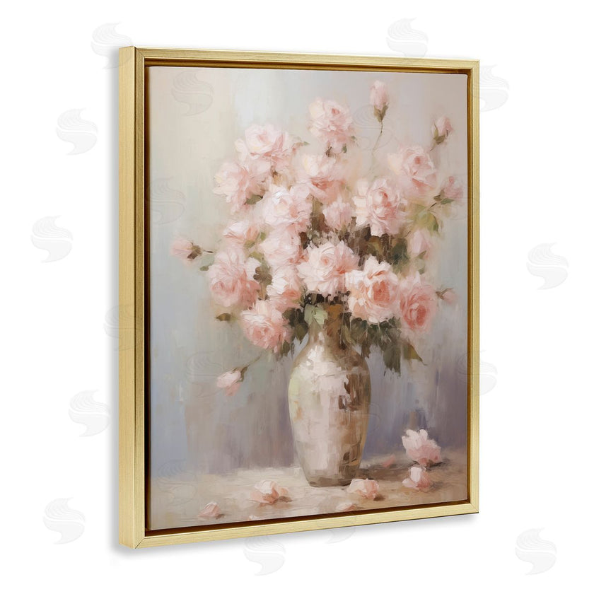 Arlington Prints | Vase of Soft Pink Roses