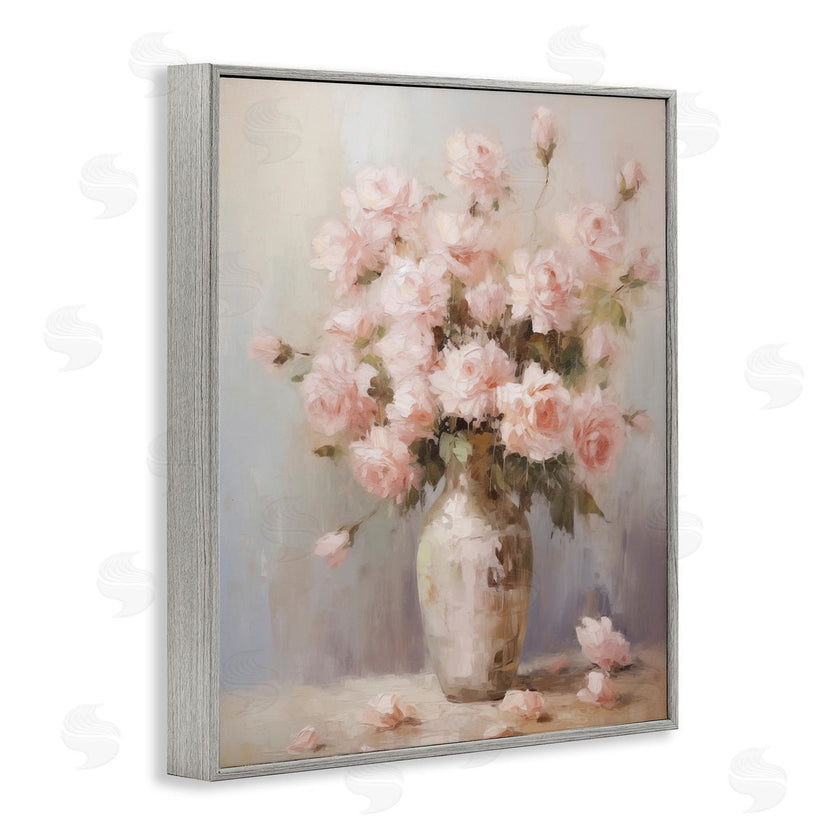 Arlington Prints | Vase of Soft Pink Roses