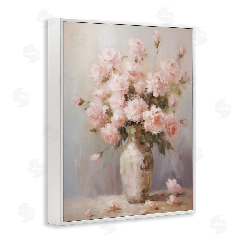 Arlington Prints | Vase of Soft Pink Roses