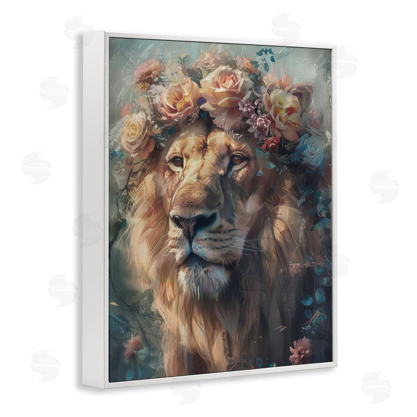 Arlington Prints | Lion with Rose Garland