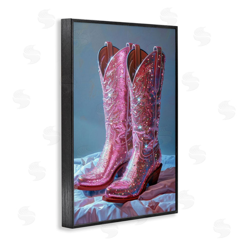LSR Creative Studio | Dazzling Pink Glam Cowgirl Boots