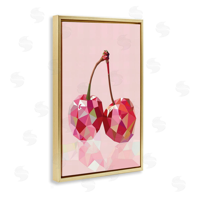 LSR Design Studio | Pink Geometric Cherries