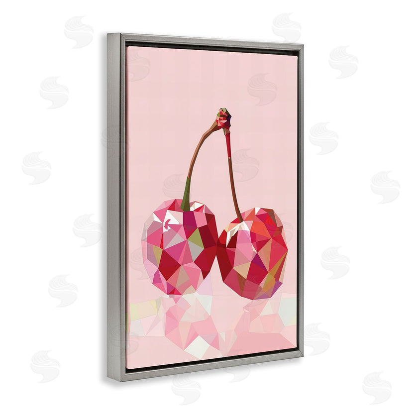 LSR Design Studio | Pink Geometric Cherries