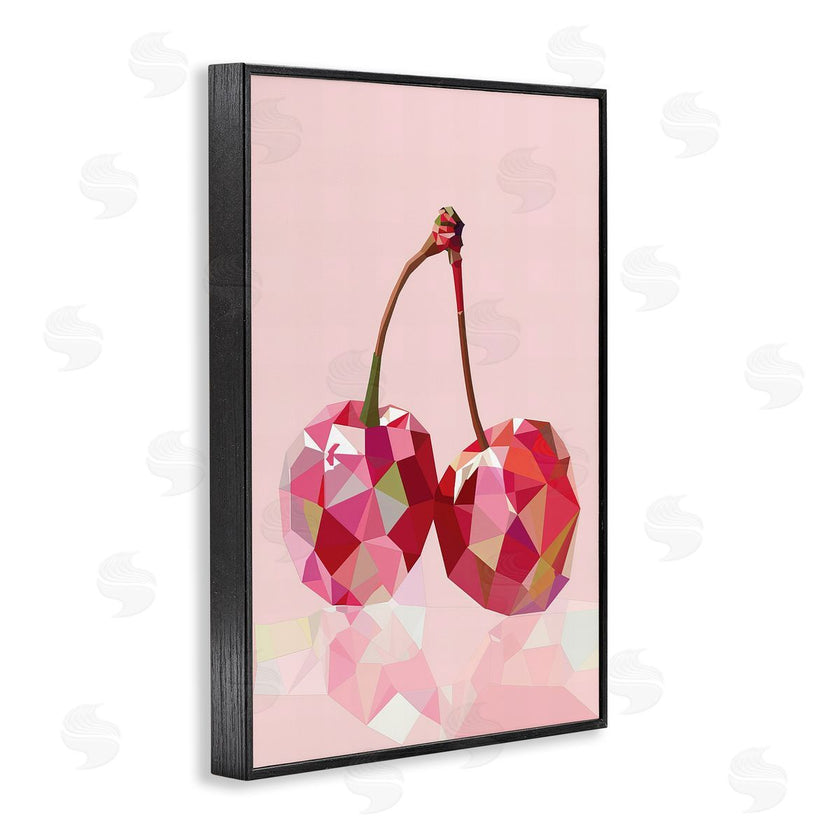 LSR Design Studio | Pink Geometric Cherries