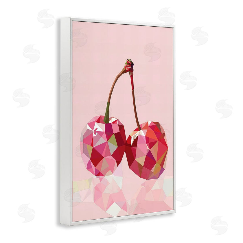 LSR Design Studio | Pink Geometric Cherries