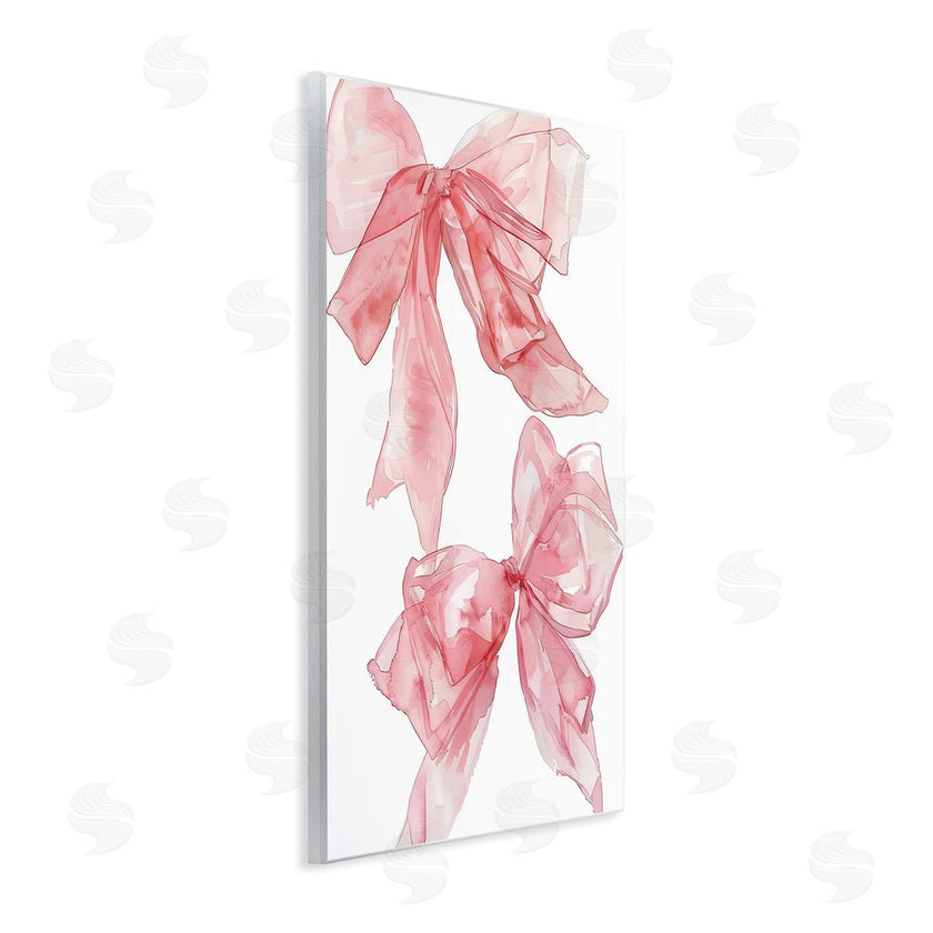 LSR Design Studio | Sheer Pastel Pink Bows