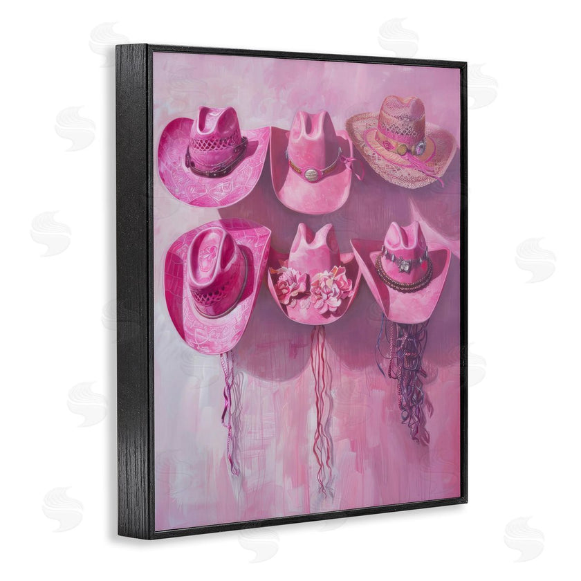 LSR Design Studio | Hanging Pink Cowgirl Hats