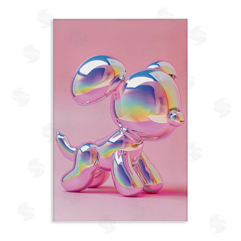 LSR Design Studio | Pink & Iridescent Trendy Dog